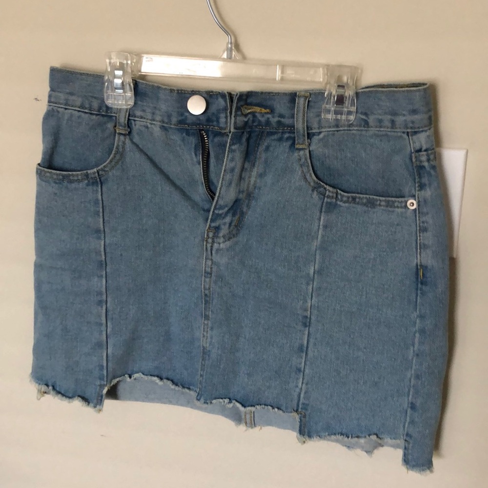 Revolve Jean Skirt